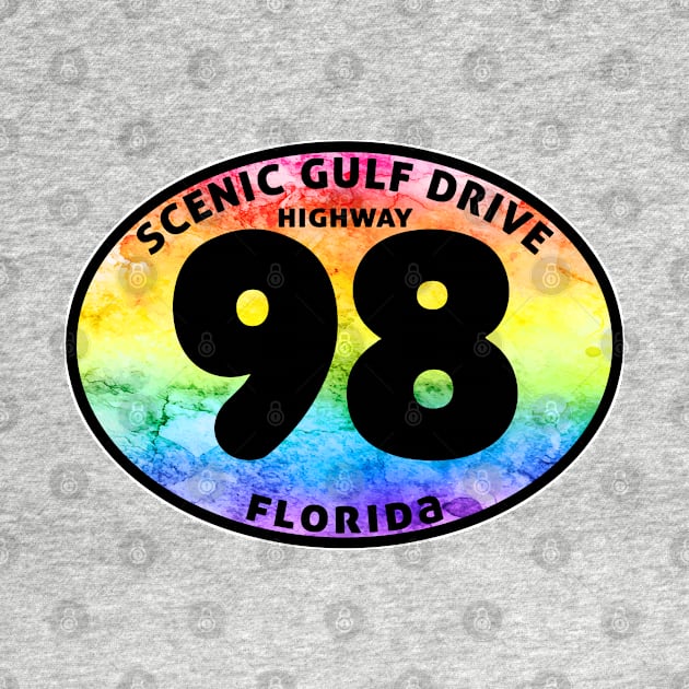 Scenic Gulf Drive Highway 98 Destin Beach Florida Palms Panhandle Emerald Coast by TravelTime